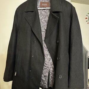 Men’s Michael Kors black pea coat M